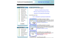 Desktop Screenshot of freebarcodefonts.dobsonsw.com